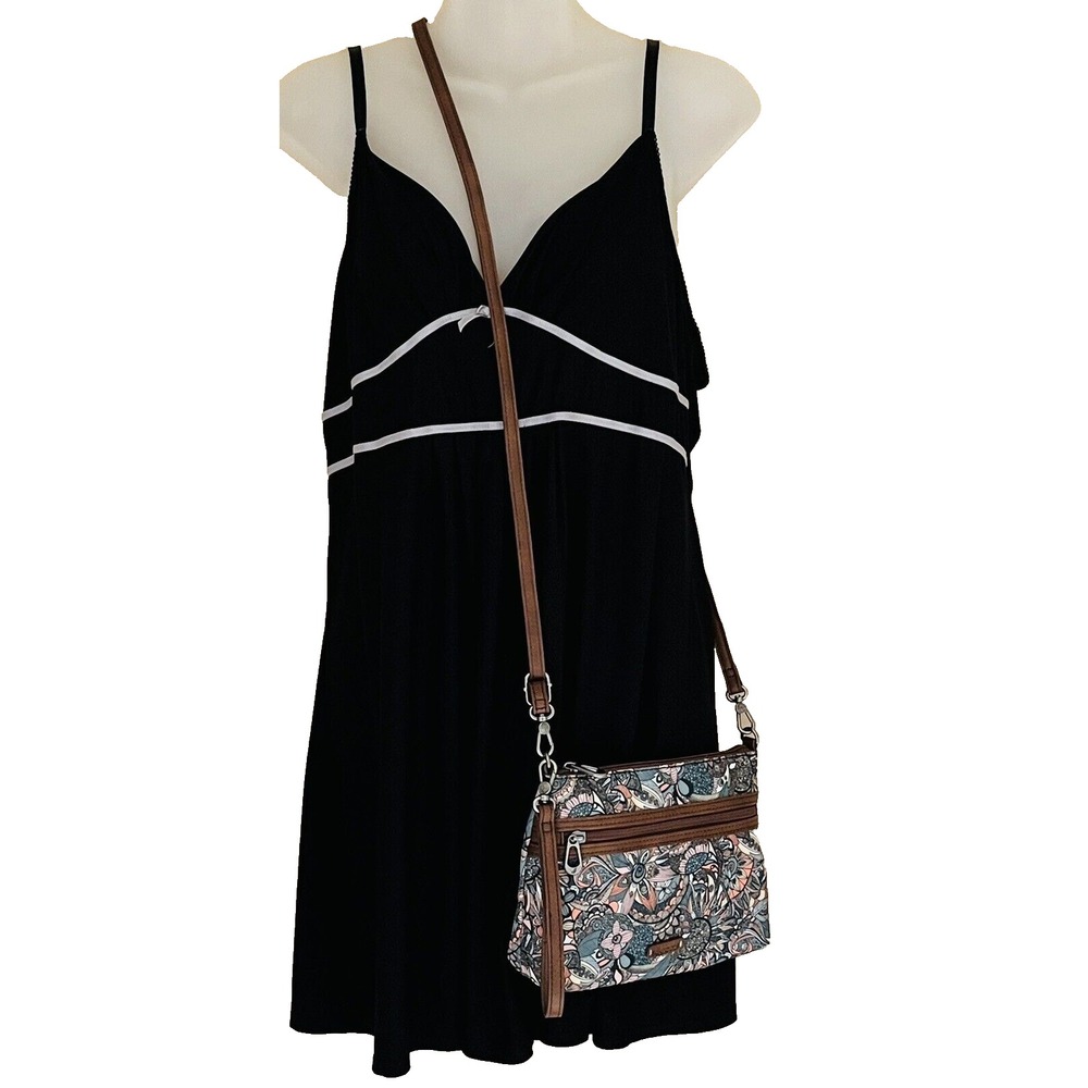 Sakroots Campus Sienna Multicolor Floral Paisley Crossbody Shoulder Bag Artsy